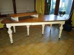 Franse eiken tafel. Afmetingen: 2m(2m40 met verleng) x 0,98m, Antiek en Kunst, Ophalen