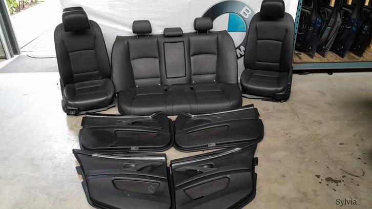 Zwart Leren interieur stoelen handbediend BMW 5 serie F10 Da, Auto-onderdelen, Interieur en Bekleding, Gebruikt, Ophalen of Verzenden