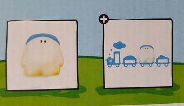Buddy Train wandlamp + muurstickers - blauw - Philips NIEUW beschikbaar voor biedingen