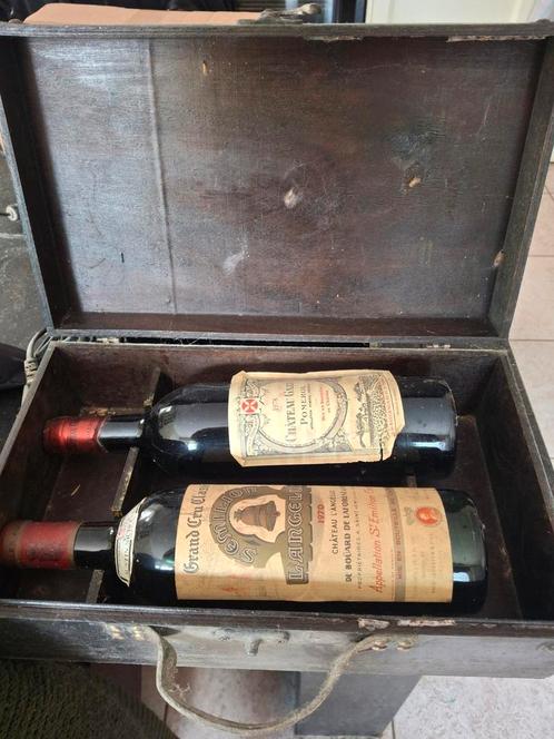 Chateau Angelus 1970 en Chateau Gazin 1978, Verzamelen, Wijnen, Zo goed als nieuw, Ophalen