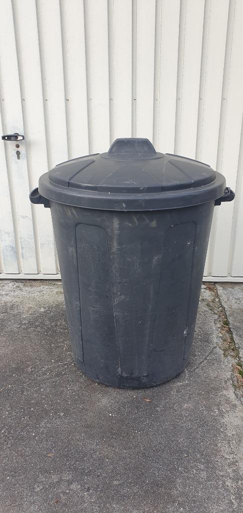 3x poubelle de rue avec couvercle 70L, Jardin & Terrasse, Jardin & Terrasse Autre, Utilisé, Enlèvement ou Envoi