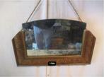 Mooie Antieke Houten Wandspiegel - 50x31, Antiek en Kunst, Ophalen of Verzenden