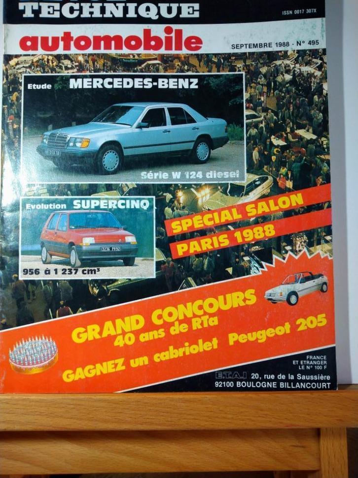 RTA - Mercedes W 124 - Renault Supercinq - n 495, Autos : Divers, Modes d'emploi & Notices d'utilisation, Envoi