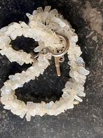 Ketting 50 cm maansteentjes, Ophalen of Verzenden, Nieuw, Wit, Steen of Mineraal