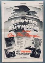 LYNYRD SKYNYRD 1977 vintage Advertentie UK TOUR Freebird, Affiche, Œuvre d'art ou Peinture, Utilisé, Enlèvement ou Envoi