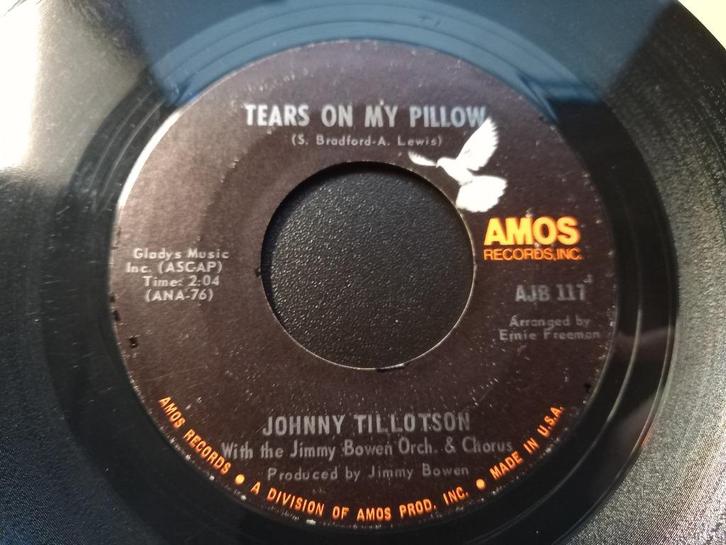 Johnny Tillotson – Tears On My Pillow / Remember When '7, Cd's en Dvd's, Vinyl Singles, Zo goed als nieuw, Single, Pop, 7 inch