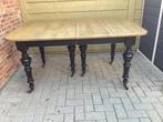 STIJLVOLLE TAFEL - UITSCHUIFBAAR- OP WIELTJES, Huis en Inrichting, Tafels | Sidetables, Ophalen, Gebruikt, Eikenhout, Franse Elegantie