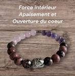 Rhodonite Black Line, Quartz Rose, Améthyste avec Bouddha, Enlèvement ou Envoi, Neuf, Rose
