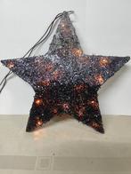 Zwarte kerstster 40/40 cm met verlichting., Ophalen, Zo goed als nieuw