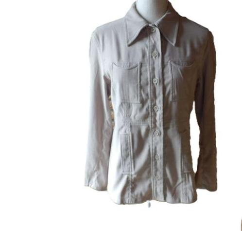 (22)- veste femme t.38 beige, Kleding | Dames, Jassen | Zomer, Zo goed als nieuw, Maat 38/40 (M), Beige, Ophalen of Verzenden