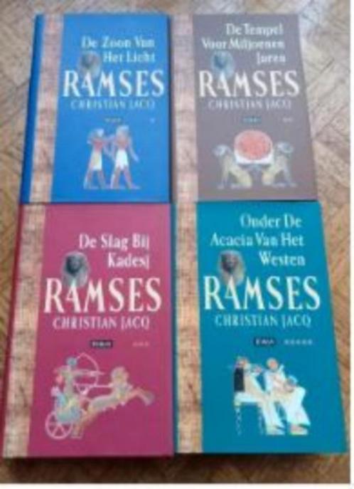 Christian Jacq: 4 delen Ramses, Boeken, Romans, Gelezen, Ophalen of Verzenden