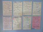 8 cartes de connexion au football 1935 - 1957, Collections, Articles de Sport & Football, Comme neuf, Cartes de joueur, Enlèvement ou Envoi