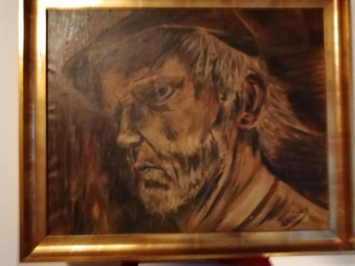 Schilderij op doek, Antiek en Kunst, Kunst | Schilderijen | Klassiek, Ophalen of Verzenden