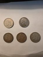 Leopold 2 Belgische munten 5 frank (1876,1873,1870), Ophalen of Verzenden