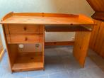 Bureau enfant pin 2 tiroirs et tablette coulissante, Ophalen, Gebruikt, Bureau