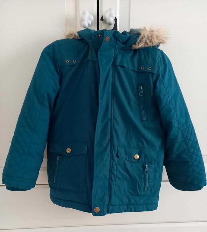Groene jas TAO maat 7 jaar 122 cm als nieuw, Kinderen en Baby's, Kinderkleding | Maat 122, Zo goed als nieuw, Jas, Ophalen of Verzenden