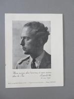 folder Koning Leopold III 1940 vasten ceremonie, Verzamelen, Koningshuis en Royalty, Verzenden, Zo goed als nieuw, Kaart, Foto of Prent