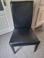 eetkamer stoel 6 stuks, Huis en Inrichting, Ophalen, Gebruikt, Zwart, Hout