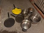 Potten en pannenset, Ophalen, Gebruikt, Inox, Pannenset