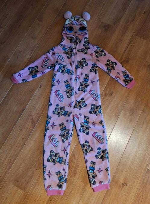 LOL roze onesie 122-128, Kinderen en Baby's, Kinderkleding | Maat 122, Gebruikt, Meisje, Overige typen, Ophalen of Verzenden