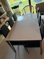 Table Ikea Torsby + 6 chaises Milano, Ophalen, Gebruikt, Vijf personen of meer, Rechthoekig