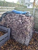Originele oude Hollandse kleiklinkers dubbel dikformaat 57m², Tuin en Terras, Ophalen, Overige materialen, Gebruikt, Klinkers