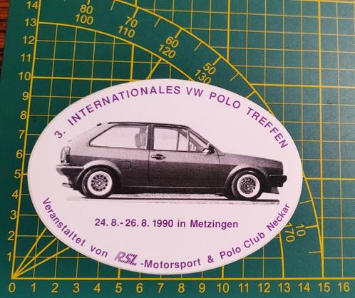 Sticker VW Polo Internationale meeting 1990 Metzingen, Verzamelen, Stickers, Ophalen of Verzenden