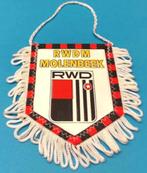 RWD Molenbeek RWDM 1980s mooie vintage voetbal vaandel, Verzamelen, Ophalen of Verzenden, Zo goed als nieuw, Vaantje of Sjaal