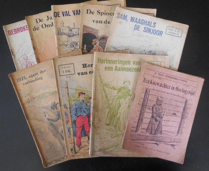 8 losse nrs. "Oorlogsverzameling" + 1 nr. A. Hans, Boeken, Oorlog en Militair, Gelezen, Ophalen of Verzenden