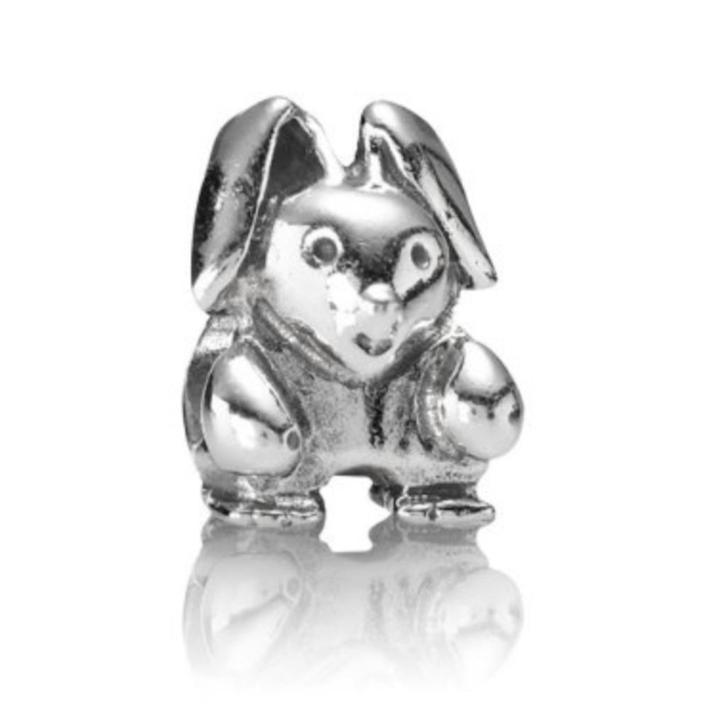 Pandora bedel konijntje, Bijoux, Sacs & Beauté, Bracelets à breloques, Pandora, Argent, 1 bracelet à breloques, Enlèvement ou Envoi