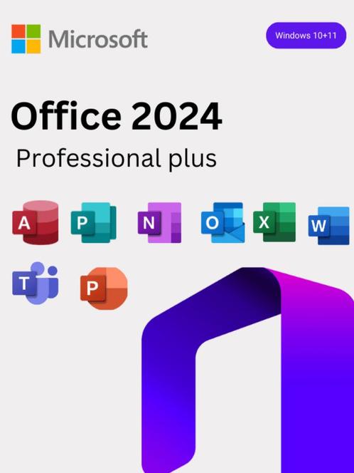 Office LTSC Professional Plus 2024, - Windows 32/64 bit, Computers en Software, Office-software, Nieuw, Windows, Access, Excel