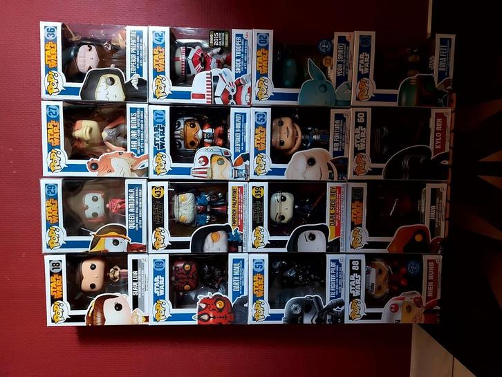 Lot Funko Pops SW & Marvel, Verzamelen, Overige Verzamelen, Zo goed als nieuw, Ophalen