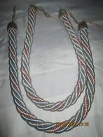 Embrasse (2) à rideaux rigides en corde tressée, Minder dan 50 cm, Grijs, Ophalen of Verzenden, Zo goed als nieuw