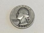 USA Quarter dollar 1951 zilver, Postzegels en Munten, Munten | Amerika, Zilver, Ophalen of Verzenden