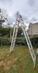 3 delige schuifladder 11 sporten, Ophalen, Gebruikt, Ladder, 4 meter of meer