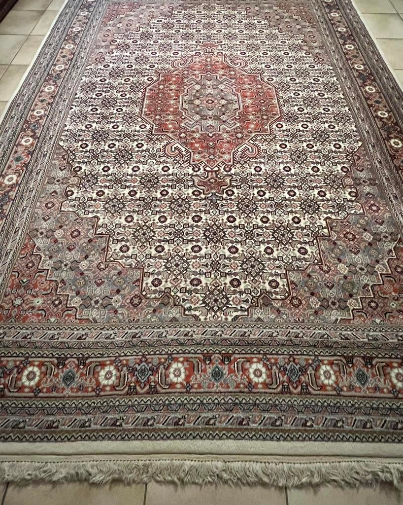 Bidjar tapijt, Maison & Meubles, Ameublement | Tapis & Moquettes, Comme neuf, 200 cm ou plus, 200 cm ou plus, Rectangulaire, Gris