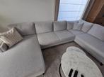 Grijze hoekzetel, zeer goede staat., Huis en Inrichting, Ophalen, Zo goed als nieuw, Hoekbank, Stof