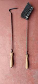 haardset – open haard set – 2 stuks, Ophalen of Verzenden, Gebruikt, Houthaard