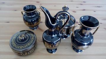 Handgemaakt 24-karaats verguld thee-/koffieservies met oud-G beschikbaar voor biedingen