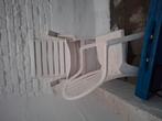 Drie tuintafel en acht stoelen, Ophalen, Gebruikt