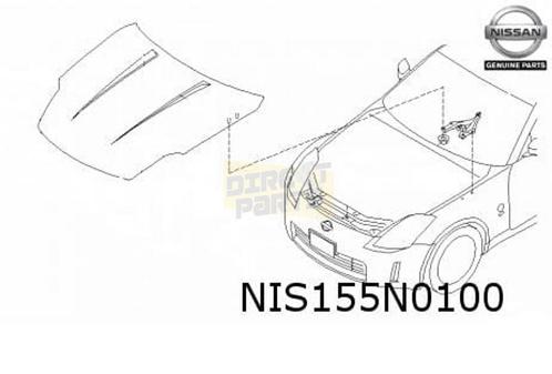 Nissan 350Z (-1/07) motorkap (te spuiten) Origineel! F5100CD, Auto-onderdelen, Carrosserie, Motorkap, Nissan, Voor, Nieuw, Verzenden