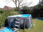 Piscine Intex avec filtre à sable et pompe à chaleur, Enlèvement ou Envoi, Comme neuf