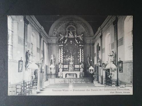 Vrasene-Waas Vracene-Waes Pensionaat Kapel, Verzamelen, Postkaarten | België, Gelopen, Oost-Vlaanderen, Voor 1920, Ophalen of Verzenden