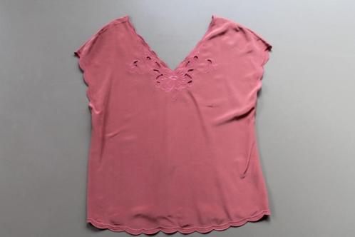 ZGAN zijden blouse Sézane met opengewerkte hals mt 38, Kleding | Dames, Blouses en Tunieken, Zo goed als nieuw, Maat 38/40 (M)