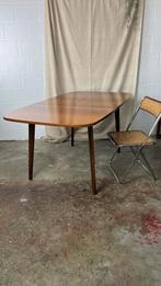 Table de salle à manger extensible vintage de style danois, 100 à 150 cm, Autres essences de bois, Rectangulaire, 50 à 100 cm