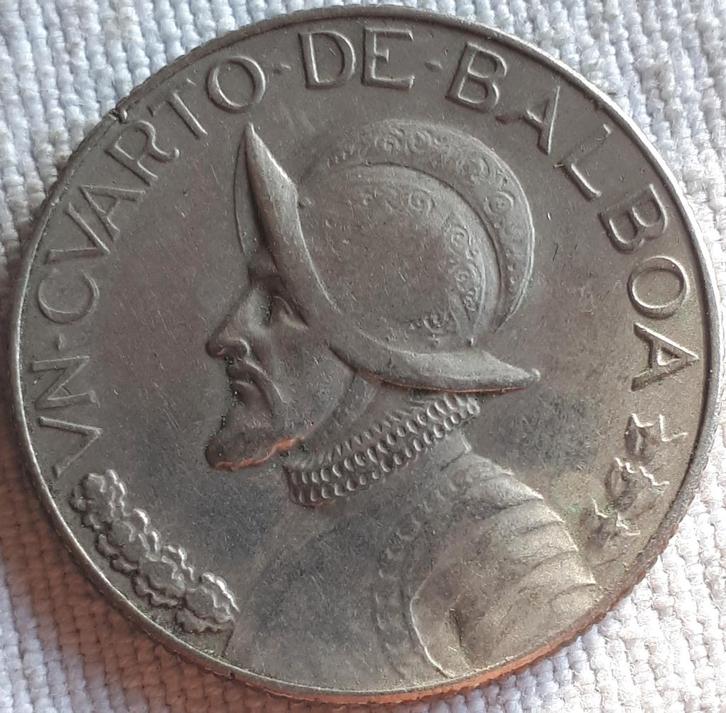 PANAMA : 1/4 BALBOA 1966 Km11.2a XF, Timbres & Monnaies, Monnaies | Amérique, Monnaie en vrac, Amérique centrale, Envoi