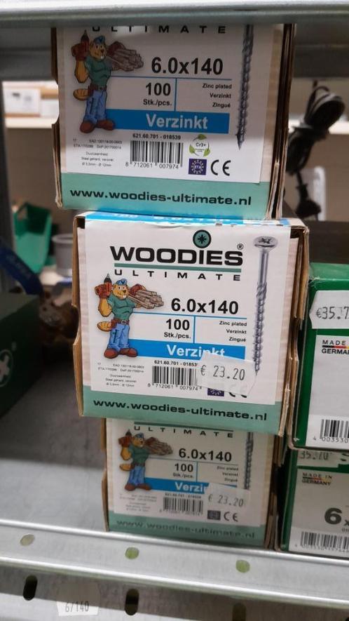 Woodies Schroeven, Spax, Fischer plug, Deltafix, Multi+, Doe-het-zelf en Bouw, IJzerwaren en Bevestigingsmiddelen, Nieuw, Schroeven