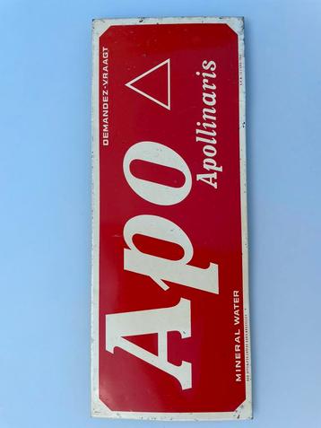 Reclamebord apolinaris, Verzamelen, Ophalen of Verzenden, Zo goed als nieuw, Reclamebord