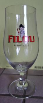 één Filou-glas, Verzamelen, Biermerken, Ophalen of Verzenden, Nieuw, Glas of Glazen, Overige merken