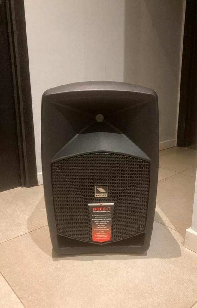 Speaker Trolley Portable Sound Système PROEL FREE10LT, TV, Hi-fi & Vidéo, Enceintes, Comme neuf, Enlèvement